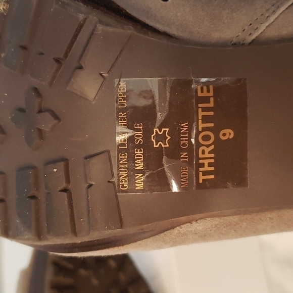 Envy Brown/Beige Throttle Suede Leather Peep-Toe Bootie, Size 9 - Picture 4 of 13